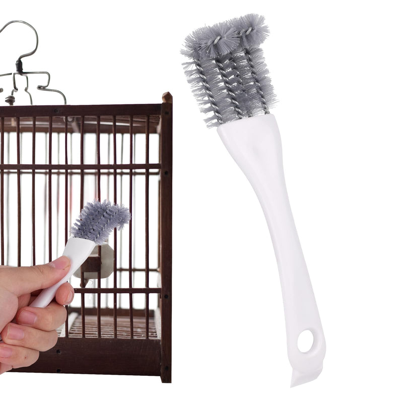 Bird Cage Cleaning Brush with Long Handle, Bird Cage Cleaner Durable Droppings Remover Tool Accessories for Pet Parrot Perches - PawsPlanet Australia