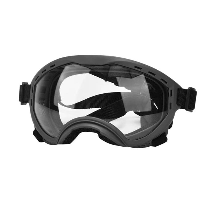 Dog Goggles, Anti-UV Sunglasses for Medium to Large Dogs, Windproof Dustproof Snowproof Eye Protection with Soft Frame for Outdoor Activities (L) 6.9" x 3.7"