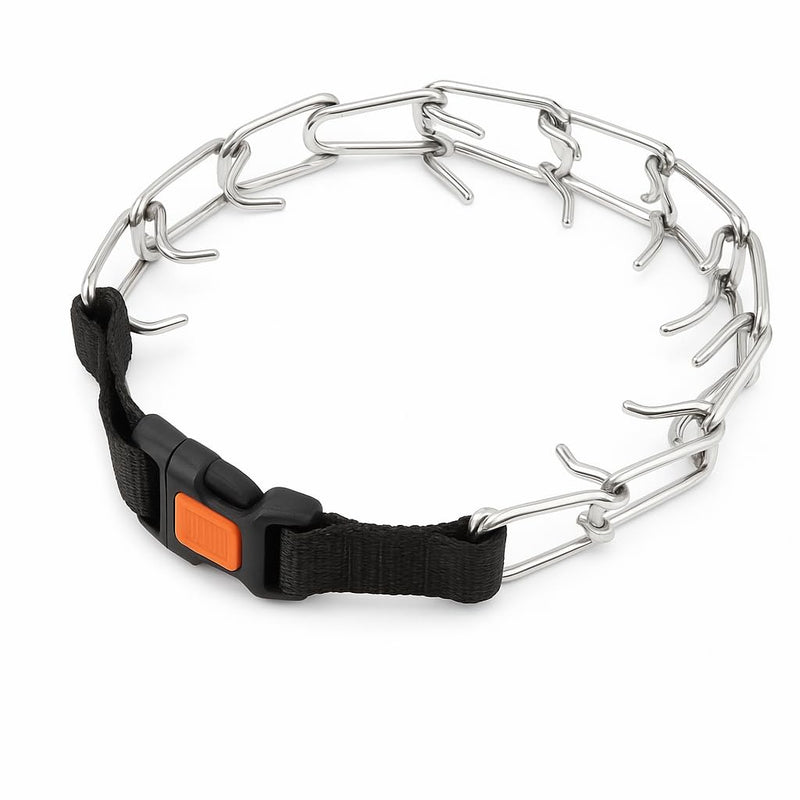 Adjustable Pinch Collar with Quick Release Buckle for Large Dogs, No Pull Dog Collar, Prong Collar for Dogs Training Collar, - PawsPlanet Australia