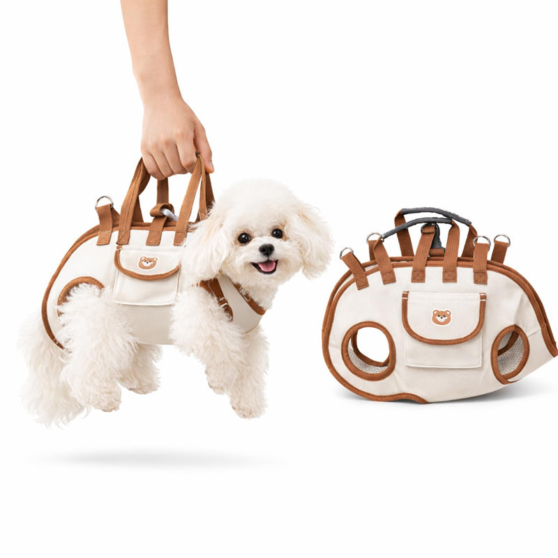 Denash Dog Lift Harness for Puppy,Dog Carry Sling with Adjustable Strap,Pet Support & Rehabilitation Sling Lift for Loss of Stability Dogs Walk(S Size) S size - PawsPlanet Australia