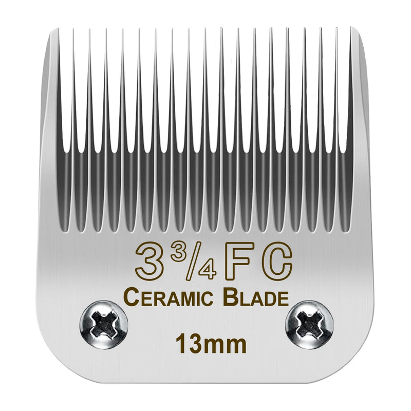 3-3/4FC Blade Detachable Pet Clipper Replacement Blades Compatible with A*dis Pet Clipper/Oster A5/W*AHL KM Series Dog Clipper, Detachable Ceramic Blade,1/2-Inch Cut Length (13mm) 3-3/4FC 13mm - PawsPlanet Australia