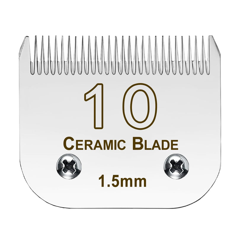 10# Blade Detachable Pet Clipper Replacement Blades Compatible with A*dis Pet Clipper/Oster A5/W*AHL KM Series Dog Clipper, Detachable Ceramic Blade,1/16-Inch Cut Length (1.5mm) 10# 1.5mm - PawsPlanet Australia