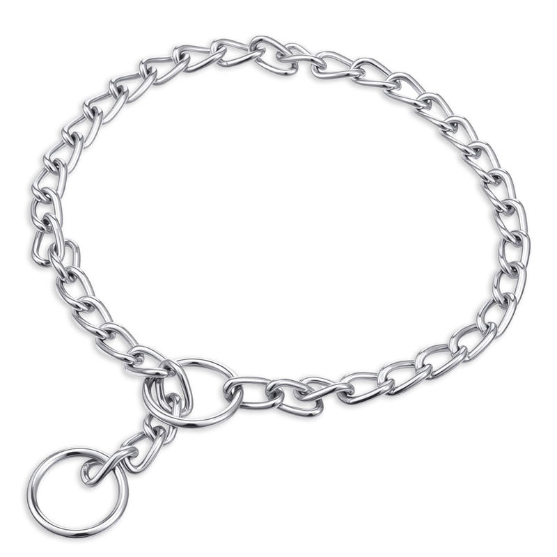 Chain Collar for Dogs Alloy Steel Pet Training Collars Metal Slip Link Training Heavy Duty Dog Collar Adjustable Martingale Puppy Collars for Small Medium Large Big Breed Dogs - PawsPlanet Australia
