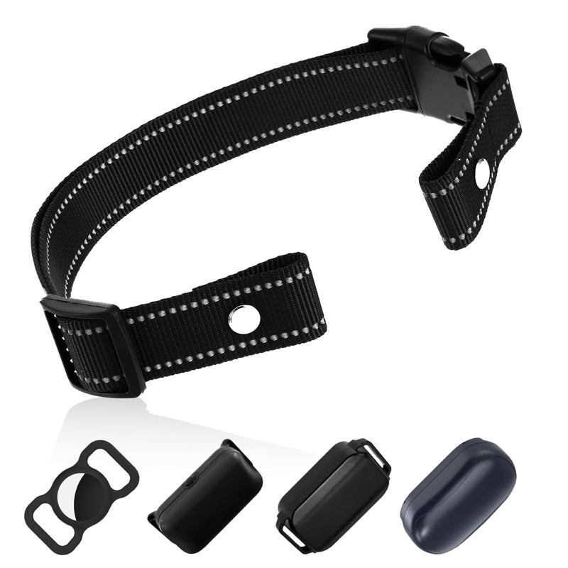 Collar Replacement Strap Breathable Quick Release Basic Dog Collars Training Bark Receiver Collars Durable Adjustable Collar Straps for Small Medium Large Dogs, Black. - PawsPlanet Australia