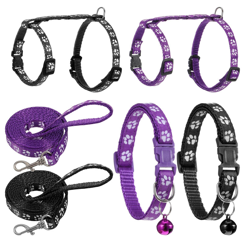 Cat Harness and Leash with Collar Set, Escape Proof Adjustable H-Shped Cat Harness Cats Belt Walking Travel Kitten Harnesss, Adjustable Kitten Harnesss for Small Medium Cats - PawsPlanet Australia