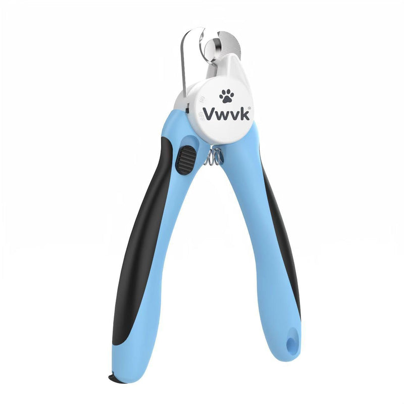 Dog & Cat Nail Clippers & Trimmers - LED Light Illuminates Nails/Bloodline, Quick Sensor & Safety Guard to Avoid Over Cutting, Extra Sharp Blade for Thick Nails, with Free Nail File(Blue) Blue - PawsPlanet Australia