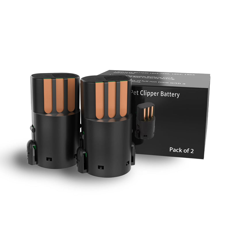 Replacement Battery Compatible with Wahl Arco and Arco SE Pet Hair Clippers, for Wahl 0114-300,1854-7988,1854 and 1855 Battery,NiMH (2 Packs) 2 Packs
