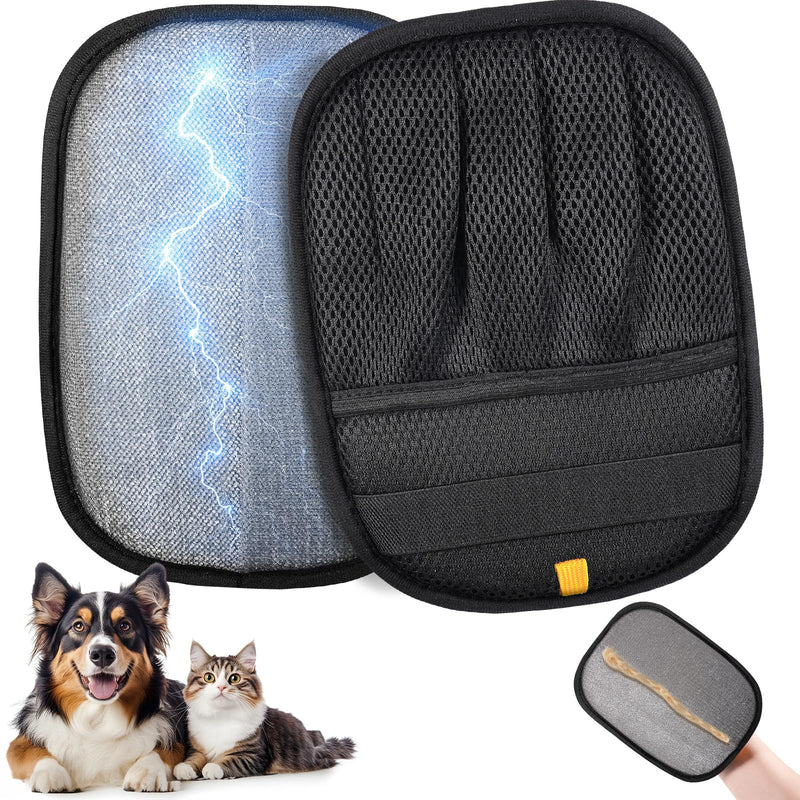 2025 Upgraded Five-Finger 2PCS Pet Hair Removal Glove for Cats & Dogs, Reusable Pet Hair Remover, Electrostatic Pet Hair Gloves, Magic Brush Pet Hair Removal Tool for Laundry, Couch, Carpet, Car Seat - PawsPlanet Australia