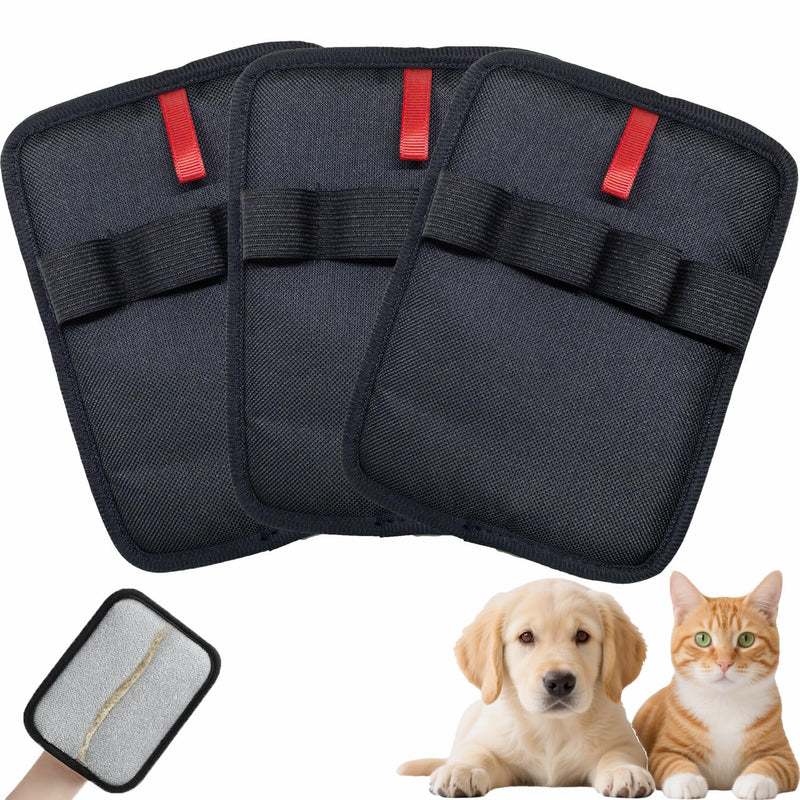 3Pcs Pet Hair Removal Glove,Pet Hair Cleaning Gloves,Dogs Hair Gloves for Bed or Couch Four-finger Style - Small Size - PawsPlanet Australia