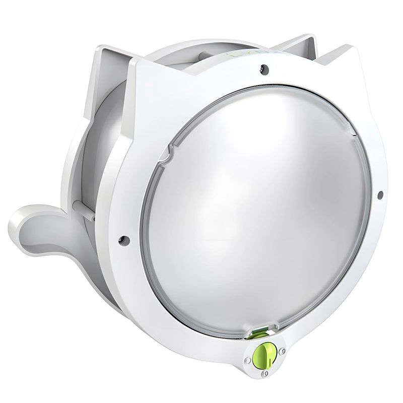 Cat Door, 4 Way Locking, White, 12.2 x 10.2 in / 31 x 26 cm, Interior Cat Door for Cats & Small Dogs, with Strong Attachment Force Closure, Weatherproof, Includes Install Guide & Screws