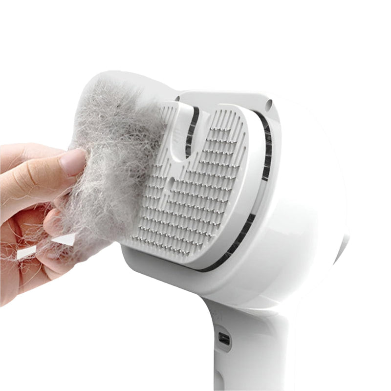 Plufura Essentials Dog Brush, Plufura Pet Brush, Skin Friendly Deshedding Grooming Tool for Dogs & Cats, Pet Hair Brush for Long & Short Hair, Reduces Shedding by 95% (White) White - PawsPlanet Australia