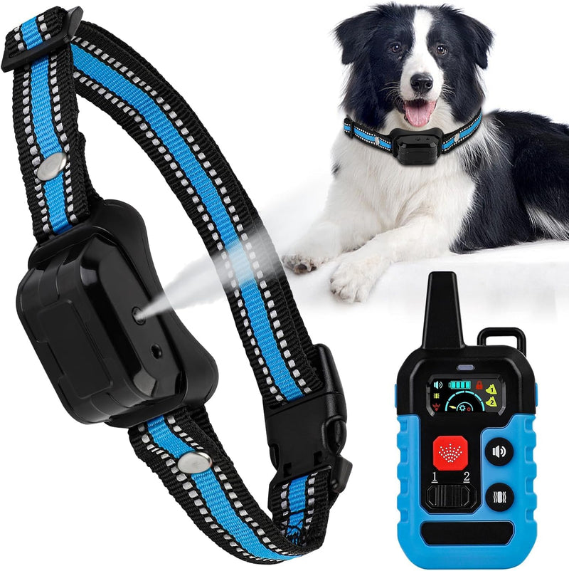Citronella Bark Collar for Dogs, Dog Training Anti Bark Collar with Remote, 4 Modes Spray/Vibration/Sound/Reinforcement Spray, 1000FT Range Upgrade No Shock Stop Barking Device for S/M/L Dogs - PawsPlanet Australia