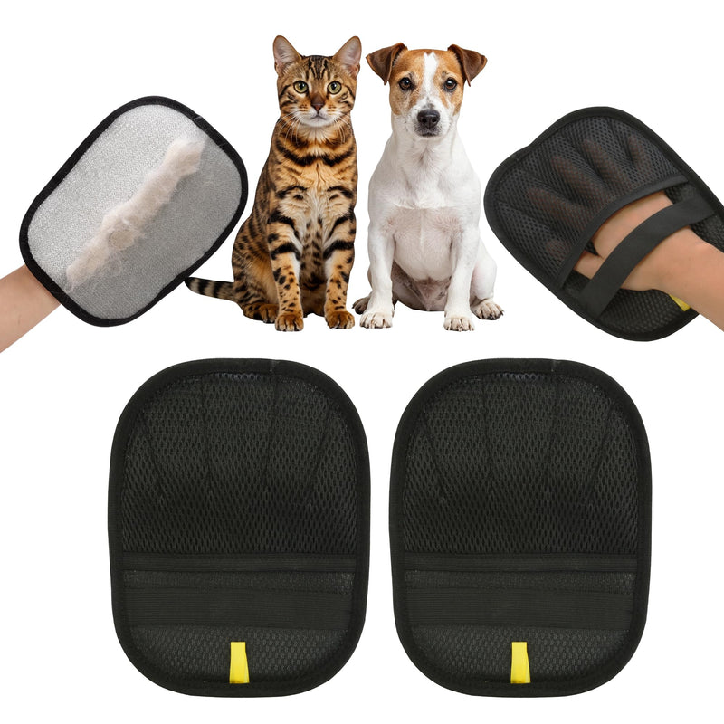 2025 Upgraded Pet Hair Remover Cat&Dog Grooming Tool Electrostatic Gloves Reusable Static-Powered Effortlessly Remove Fur from for laundry Clothes Furniture decor Car Seat Sofa Pet cooling mat bed (2) - PawsPlanet Australia