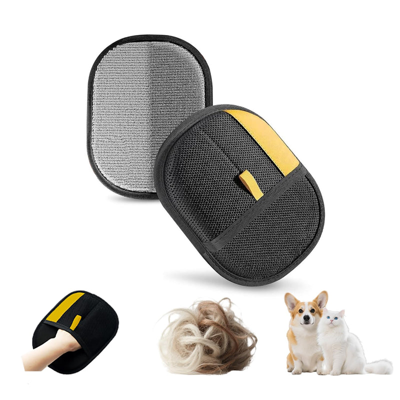 Furryvalley Upgraded Pet Hair Remover Electrostatic Gloves for Cats & Dogs, Reusable Grooming Glove for Hair Removal on Couch, Clothes, Carpet, Car Seats - PawsPlanet Australia