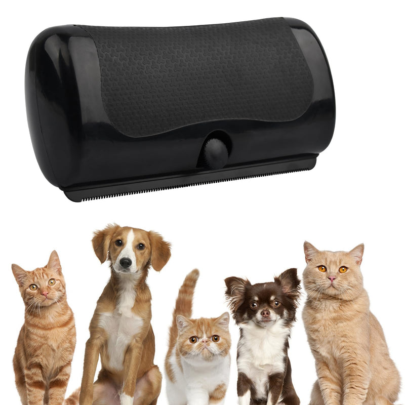 Deshedding Dog Brush Dog Grooming Brush for Shedding Pet Hair Removal Tool for Cats, Dogs, Horses(Color:Black) black