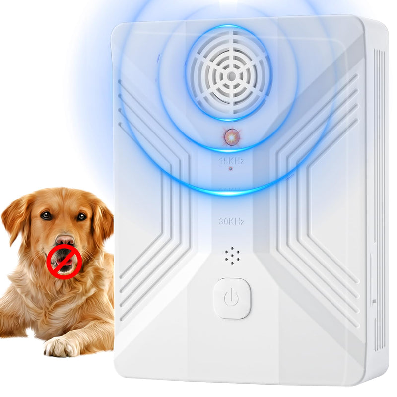 Anti Barking Devices, 3 Modes Ultrasonic Bark Box, Dog Bark Deterrent Devices, Dog Barking Stopper, Anti Barking Device for Dogs Long Range 50ft, Barking Control Devices for Dog Training in Outdoor White - PawsPlanet Australia