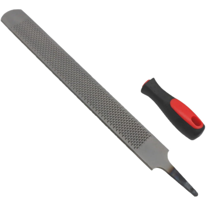 14 Inch Hoof Rasp, Horseshoe File with Rubber Handle, Carbon Steel Farrier File Tool, Suitable for Horse/Goat/Cow/Donkey/Animal Hooves - PawsPlanet Australia