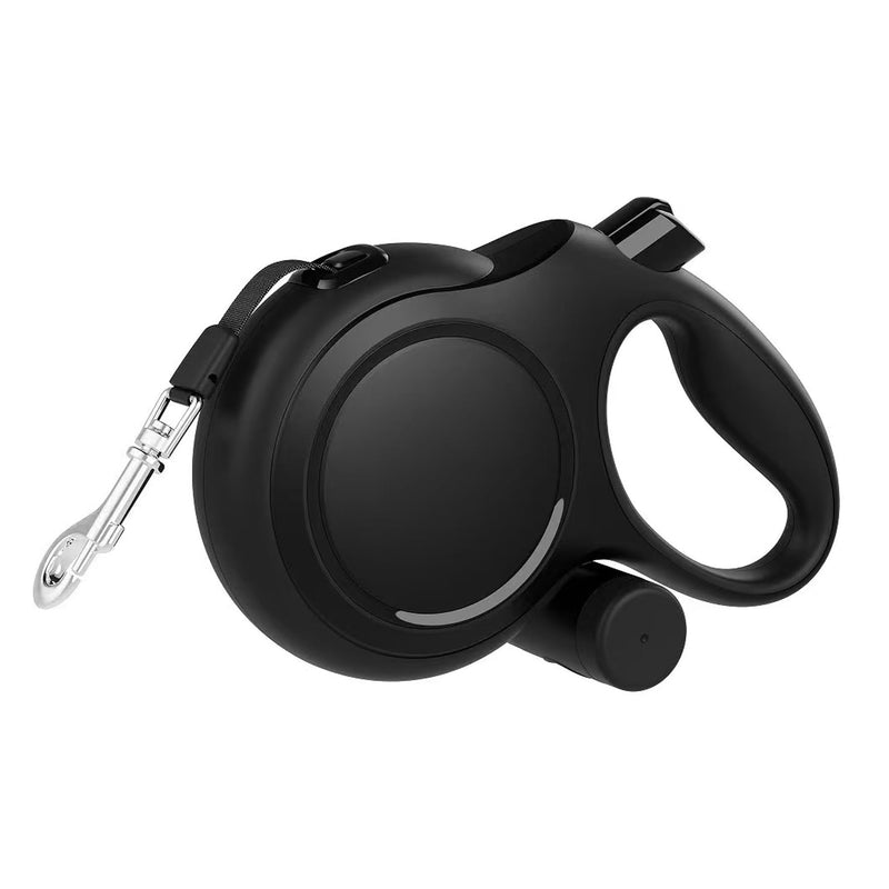 26 ft Retractable Dog Leash - Heavy Duty Retractable Pet Leash with Anti-Slip Grip for Medium to Large Dogs up to 110 lbs (Black) Black - PawsPlanet Australia