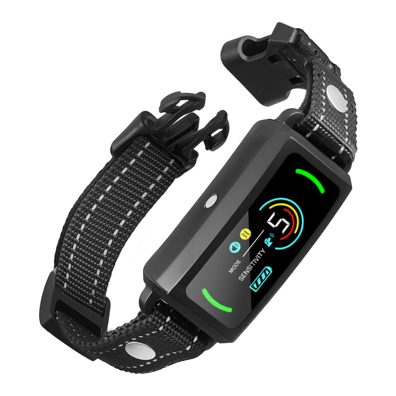 VEVOR Dog Bark Collar, Smart Bark Collar for Large Medium Small Dogs, IP67 Waterproof Rechargeable Anti-Bark Collars for Dogs, Dog Anti-Barking Device, 6 Adjustable Sensitivity Beep Vibration (Black) - PawsPlanet Australia