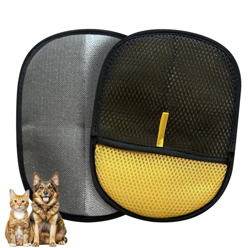 2PCS Pet Hair Removal Glove for Cats & Dogs – Upgraded Reusable Electrostatic Pet Hair Remover Tool for Couch, Clothing, Carpets & Car Seats - PawsPlanet Australia