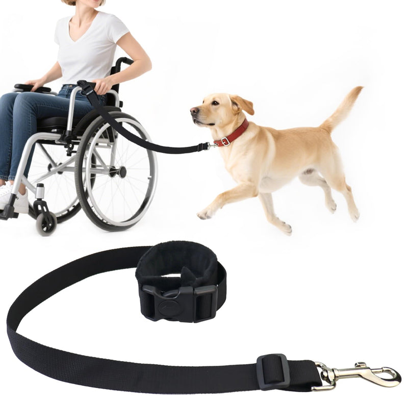 Wheelchair Dog Leash Hands-Free Adjustable Short Leash for Wheelchair Users for Small Medium Large Dogs - PawsPlanet Australia