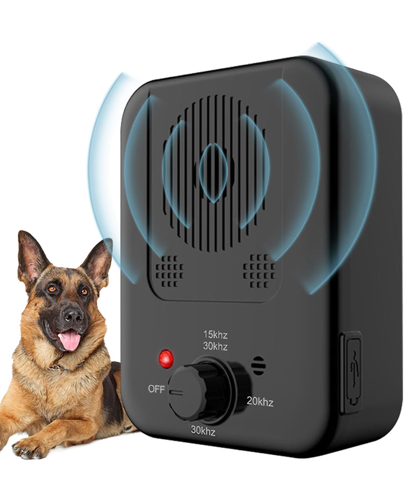 Anti Barking Device for Dogs, Rechargeable Dog Bark Stopper, Bark Box Indoor Outdoor for Dogs, Chemicalfree Dog Bark Deterrent Devices, Stop Neighbors Dog from Barking for All Breeds of Dogs(Black) Black - PawsPlanet Australia
