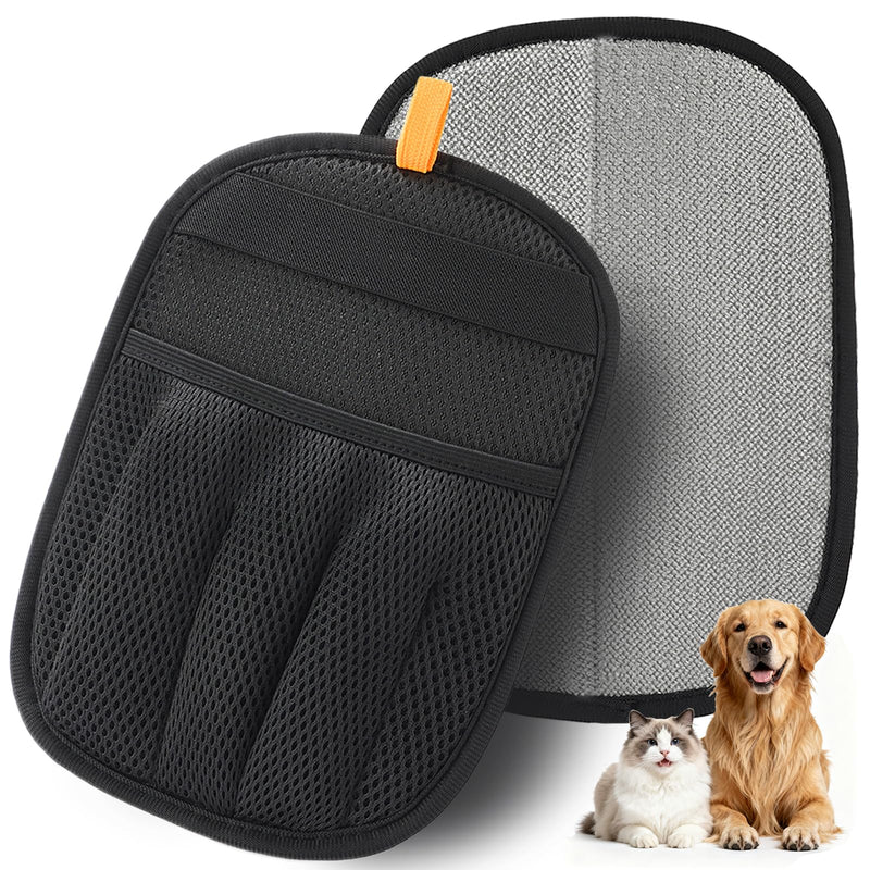 AUBELL Pet Hair Removal Glove for Dogs & Cats,2025 Upgrade Five-Finger Electrostatic Magic Brush,Animal Fur Removal Tool,Reusable Efficient Pet Hair Remover for Couch,Carpet,Clothes（1Pcs,Black） Black - PawsPlanet Australia