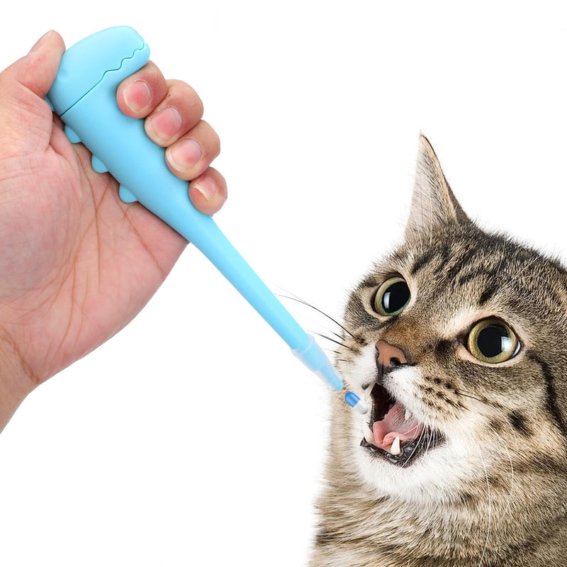 Pet Pill Shooter for Cat Safe Easy Pill Popper Pet Medical Feeding Dispenser Tool Dog Piller Medicine Feeder with 2 Premium Soft Silicone Tips for Cats Puppies and Small Animals - PawsPlanet Australia
