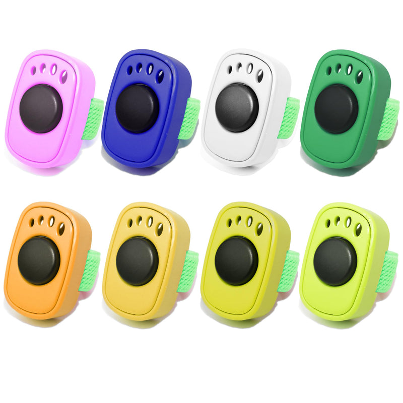 Pet Clicker for Dogs/Cats/Horses/Birds or Other Animals - Mini Finger Clickers for Training (Finger clickers 8pack) - PawsPlanet Australia