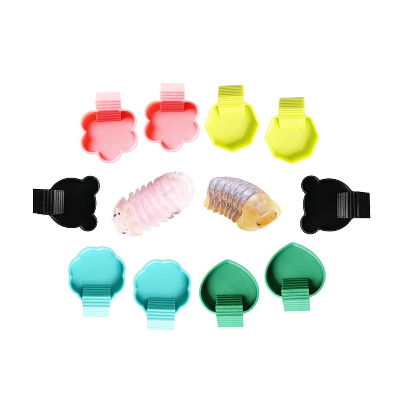 10 PCS Isopod Feeder Dish,Isopods Feeder Bowls,Food Tray for Isopods Springtails Feeding Dish with Ramp - PawsPlanet Australia