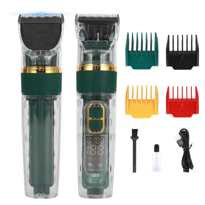 Pet Dog Grooming Kit Low Noise - Rechargeable Cordless Dog Clippers, IPX7 Waterproof Clippers with 4 Guide Combs & Stainless Steel Blade for Cats/Dogs/Small Animals