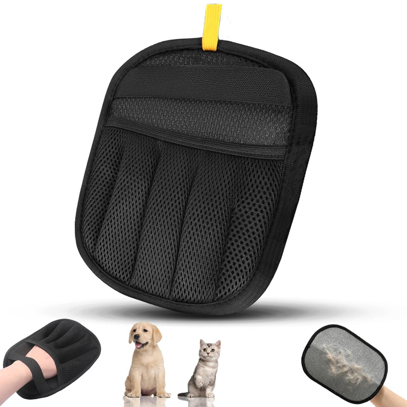 Pet Hair Removal Glove for Dogs and Cats, 1PCS Upgrade Reusable Electrostatic Gloves for Deshedding, Washable Cat Grooming Brush Five-Finger Magic Gloves for Clothing Carpet Sofa Car Seat - PawsPlanet Australia