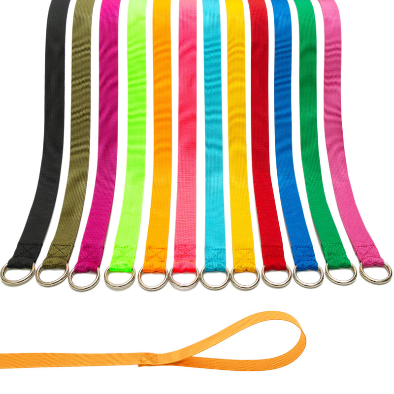 Slip Lead Dog Leash, 12 Pack 6 FT Short Leash with O-Ring for Small, Medium & Large Dogs, Pet Leads Leashes Bulk for Walking, Training, Rescues, Grooming, Shelter, Running Outdoor - PawsPlanet Australia