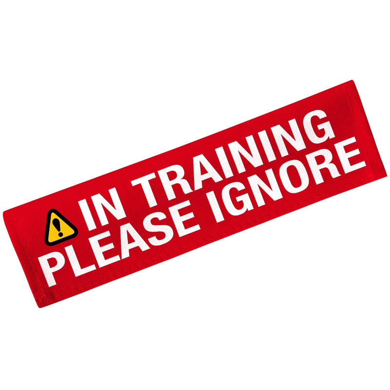 Advivio in Training Please Ignore Funny Dog Leash Sleeve, Service Dog Leash Wrap Alert Hanging ID Patch Tag, for Pet Birthday Gift - PawsPlanet Australia