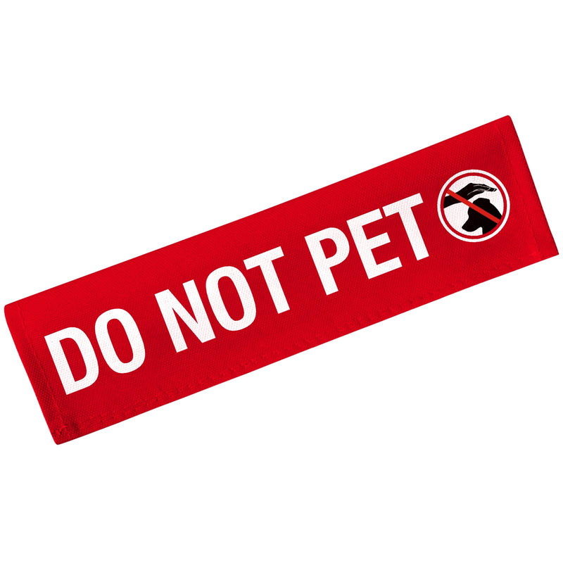 Advivio Funny Do Not Pet Leash Sleeve, Do Not Pet Velcro Patch, Nervous Dog Patch Wrap Alert Hanging ID Patch Tag, Birthday Gifts for Pet Owners - PawsPlanet Australia