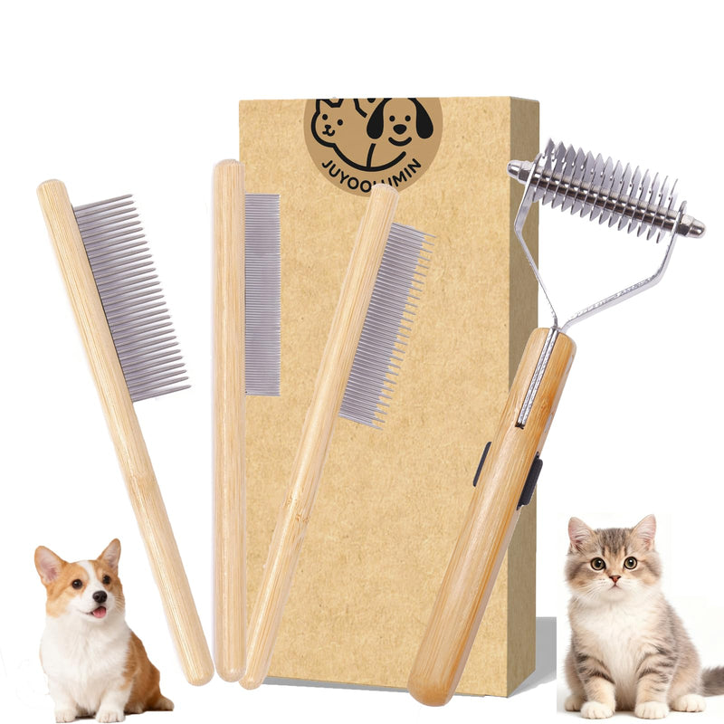 Cat Comb for Shedding,Deshedding Dog Brush,Deshedding Comb for Dog and Cat,Cat and Dog Comb,Cat Dematting Tool, Dog Combs for Grooming Matting,Undercoat Brush for Cats,Undercoat rake Medium