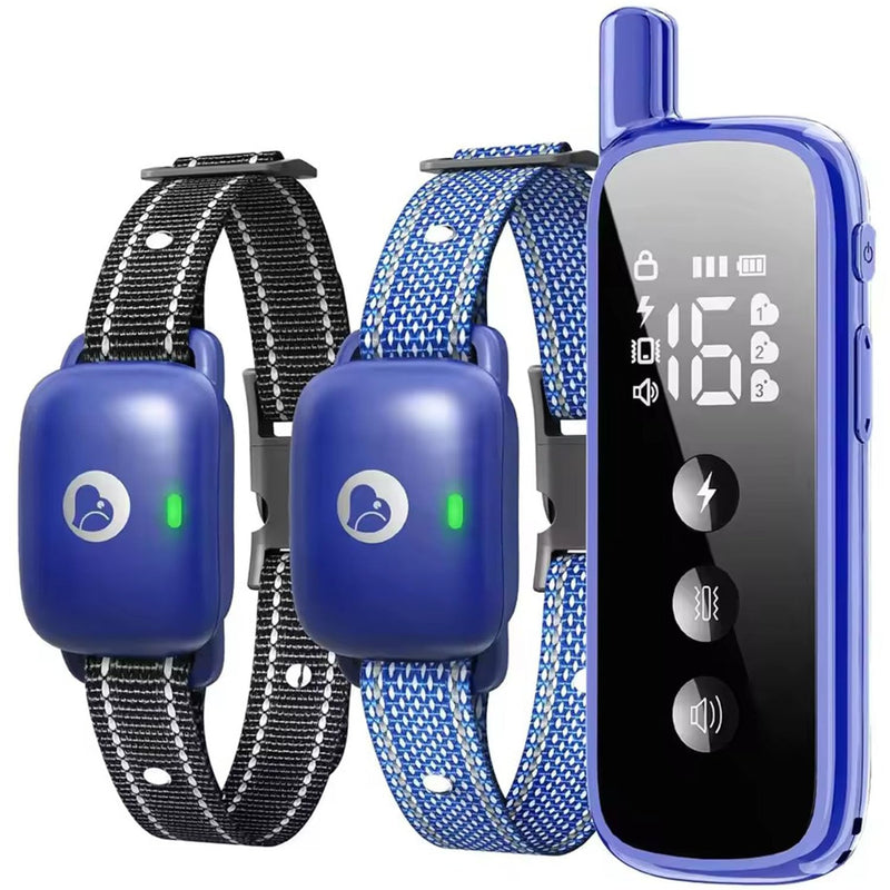 Aikko Dog Shock Collar with Remote - IPX7 Waterproof, 3 Training Modes (Beep, Vibration, Shock), Rechargeable E-Collar for Most Breeds, Anti-Bark & Adjustable Humanitarian Training Collar for 2 Dog - PawsPlanet Australia