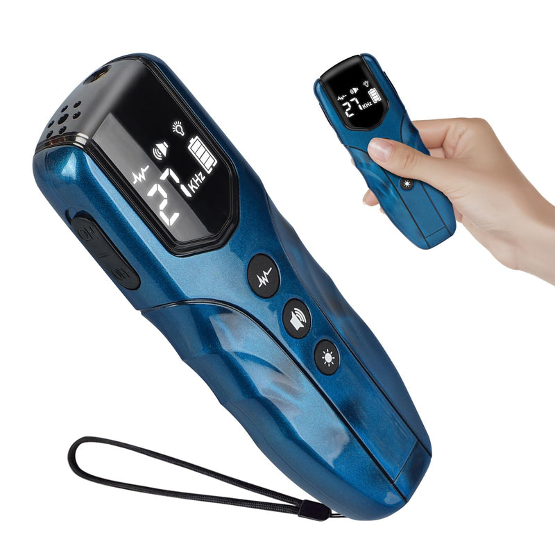 Dog Bark Deterrent Device, Anti Barking Device for Dogs 35ft Long Range, Ultrasonic Dog Training Device to Stop Barking Neighbors Dog, 5 Modes| Safe & Effective for Small, Medium & Large Dogs,Blue Blue - PawsPlanet Australia