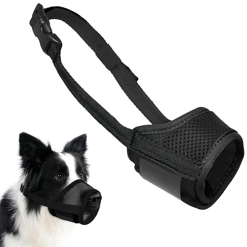Dog Muzzle for Large Dogs – Soft Air Mesh Muzzle for Medium Sized Dog, Anti Biting Barking Chewing, Breathable Drinkable Adjustable, Ideal for Walking Grooming Vet Visits Training, Size L - PawsPlanet Australia