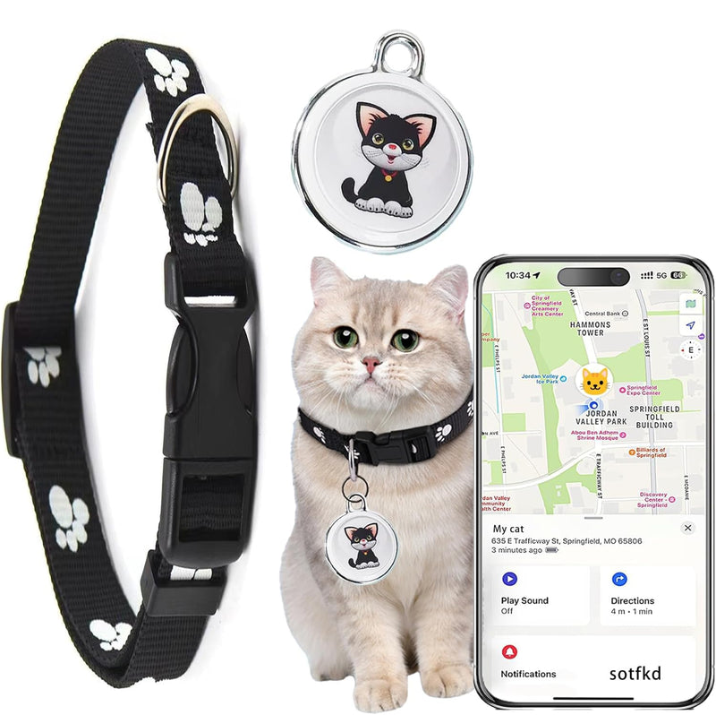 Cat Tracke Collar-Cat GPS Tracker-GPS Tracker for Cats-Pet Tracker for Cats| Android and iOS Universal | No Monthly Fee | Waterproof | Works with Any Collar - PawsPlanet Australia