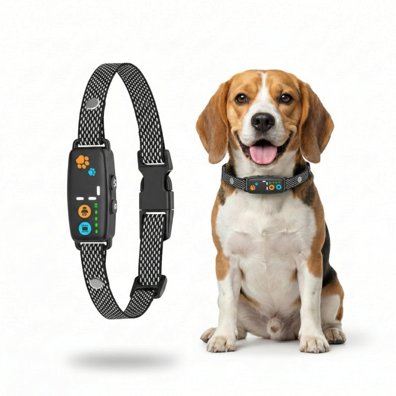 Smart Dog Bark Collar for Small & Medium Dogs (8–50 lbs) – Automatic Bark Control with Beep & Vibration, 7 Sensitivity Levels, Rechargeable & Waterproof, Adjustable Fit