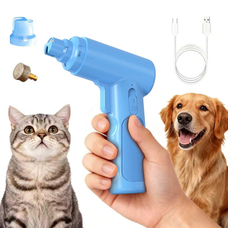 Dog Nail Grinder Electric - Super Quiet Low Vibration Pet Nail Trimmer with 2 LED Lights | USB Rechargeable Cordless 3 Speeds | Painless Paw Grooming for Small Medium Large Dogs & Cats - PawsPlanet Australia