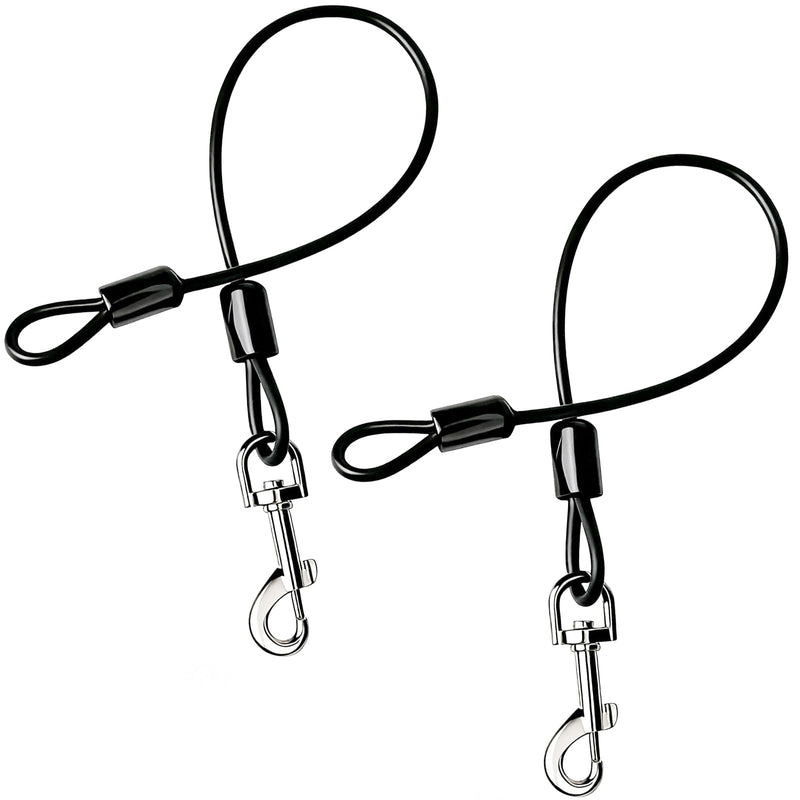 Chew Proof Dog Leash, 2 Pack Metal Cable Lead Collar Extender Non-Tangle Connect Dog Leash for Teething Puppies Small Medium and Large Dogs for Collars and Harnesses (5mm, M) 5mm, M - PawsPlanet Australia