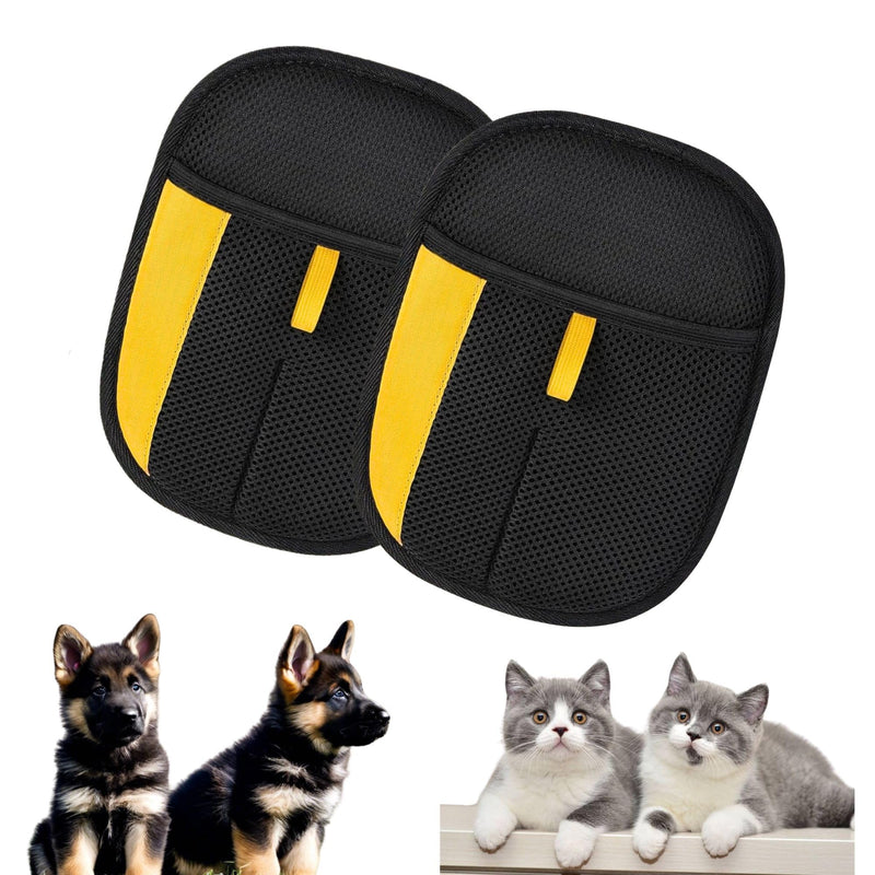 2 Pcs Pet Hair Removal Glove for Cats & Dogs, Upgraded The Magic Brush Pet Hair Remover, Washable & Reusable Pet Hair Glove, Electrostatic Pet Hair Remover Glove for Clothing, Couch, Carpet, Car Seat - PawsPlanet Australia