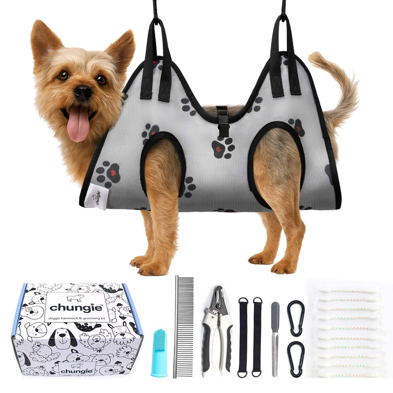 Dog Grooming Hammock for Cats – Pet Restraint for Nail Trimming with Pet Nail Clipper – Dog Sling for Grooming, Pet Hammock for Nail Cutting & Grooming Harness (Legs Spacing: 3.9-8.9”)/Max W:12lb) XXS(leg spacing: 3.9-8.9")/8pound) - PawsPlanet Australia
