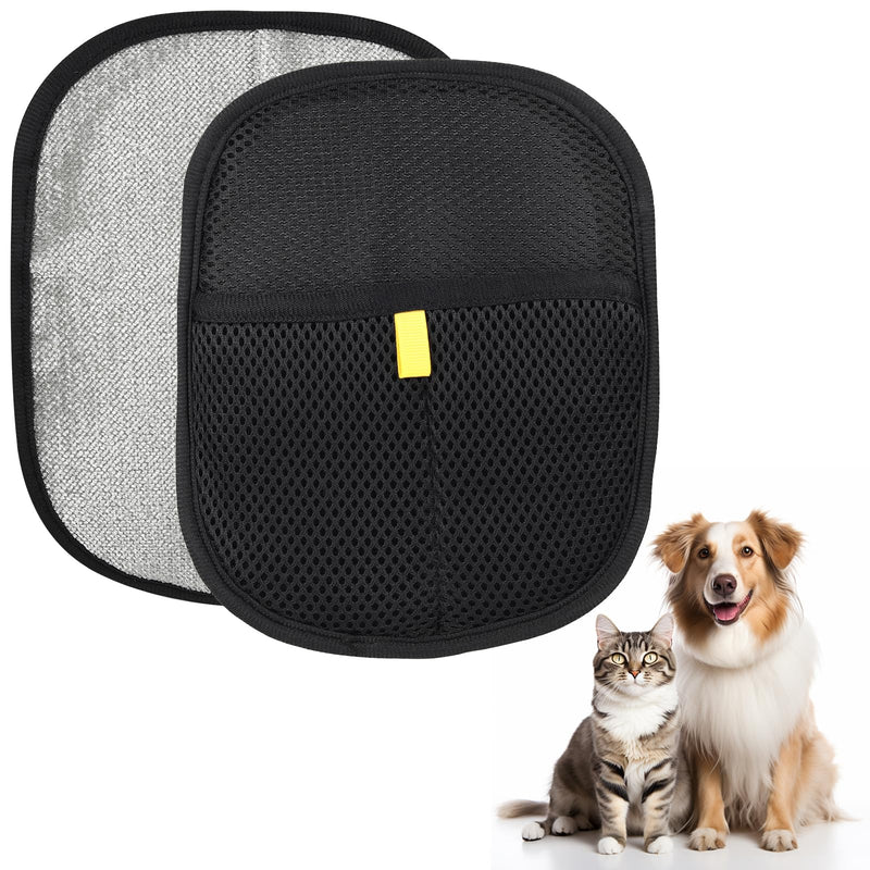 2Pcs Pet Hair Removal Gloves for Cats & Dogs，Reusable Pet Grooming Gloves for Furniture,Cars & Fabrics，Electrostatic Gloves Collect pet Hair in Neat Strips for Easy Clean - PawsPlanet Australia