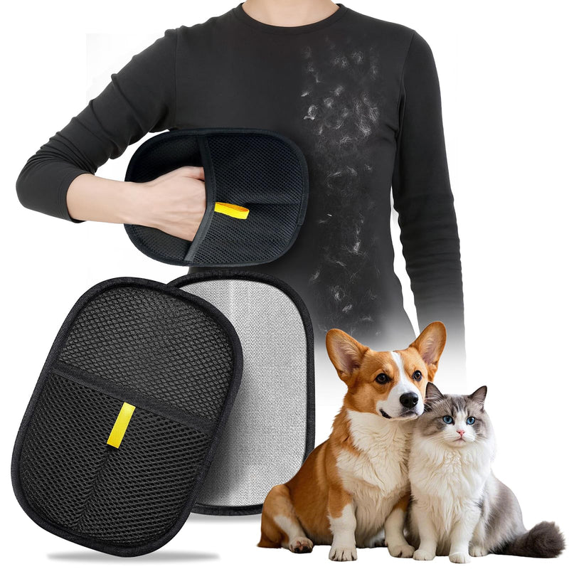 Electrostatic Pet Hair Remover Glove - Magic Brush for Cat and Dog Fur Removal on Upholstery, Clothes, Car Seats - Fast & Easy Pet Hair Mitt for Shedding Control - PawsPlanet Australia