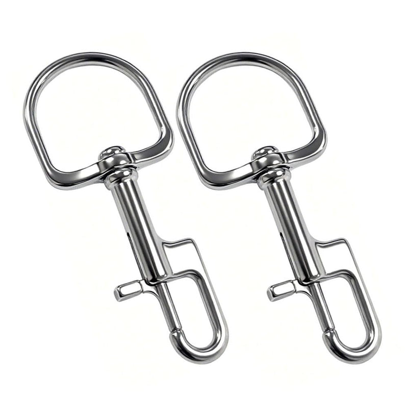QAVBFA 2 PCS Swivel Bolt Snap Diving Clips – Premium Stainless Steel Single Ended Snap Hooks Buckle for Pet Leash, Scuba Diving, and More (2PCS-110mm) 2PCS-110mm