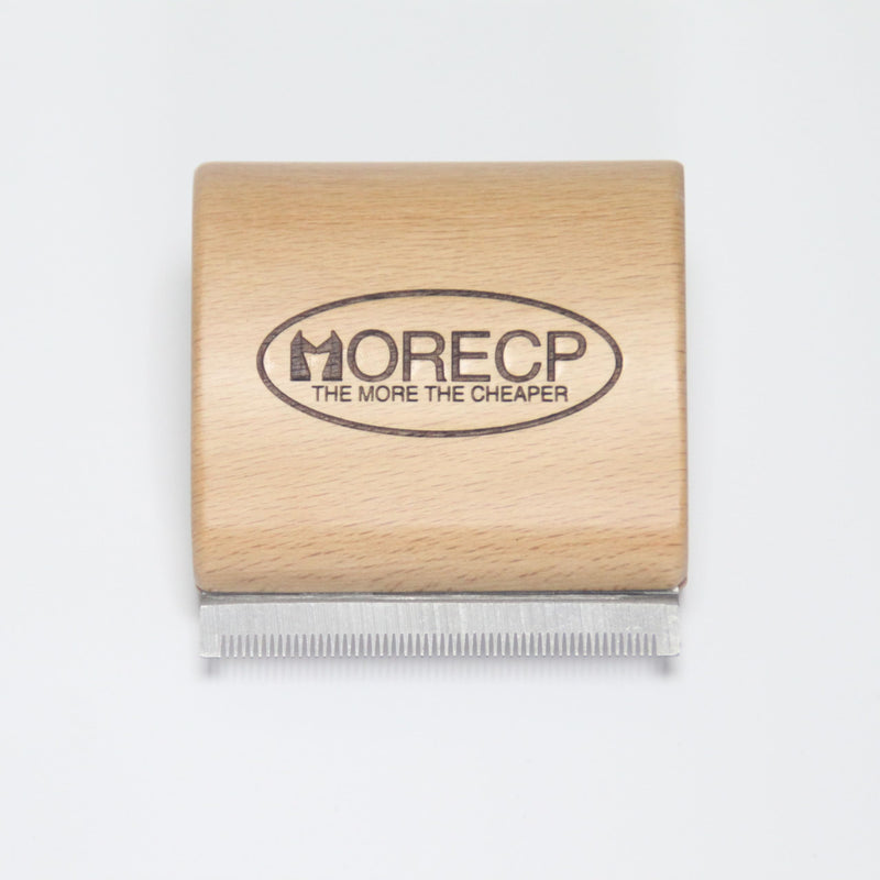 MORECP 2.64in Dog Brush & Deshedding Brush for Cats - Gentle & Effective Wooden Pet Hair Removal Tool for Dogs, Cats, Horses to Stop Shedding, Remove Undercoat