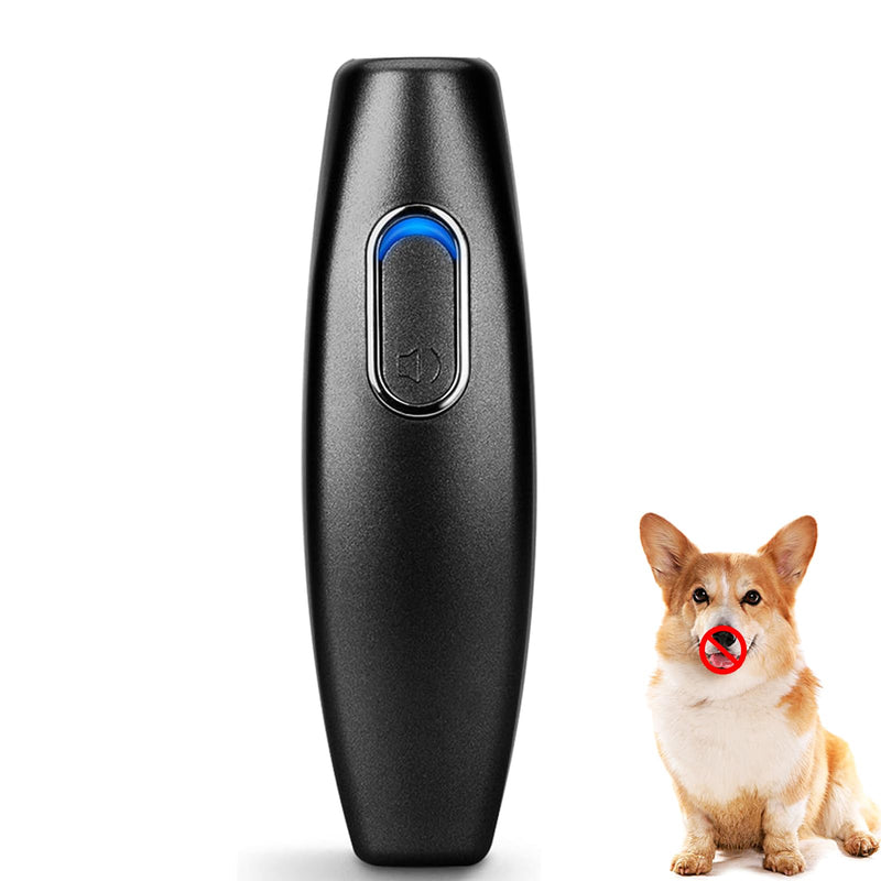 BONSO Bark Control Device 2-in-1 Anti Barking Device&Dog Training Tool, 16.4 Ft Large Control Range Sonic Bark Deterrents, Stop Bad Behavior Dog Silencer, Electronic Dog Whistle Indoor&Outdoor(Black) - PawsPlanet Australia